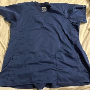 Wonderwink navy blue scrubs. Pants and top! Both size clothes yoga fit.